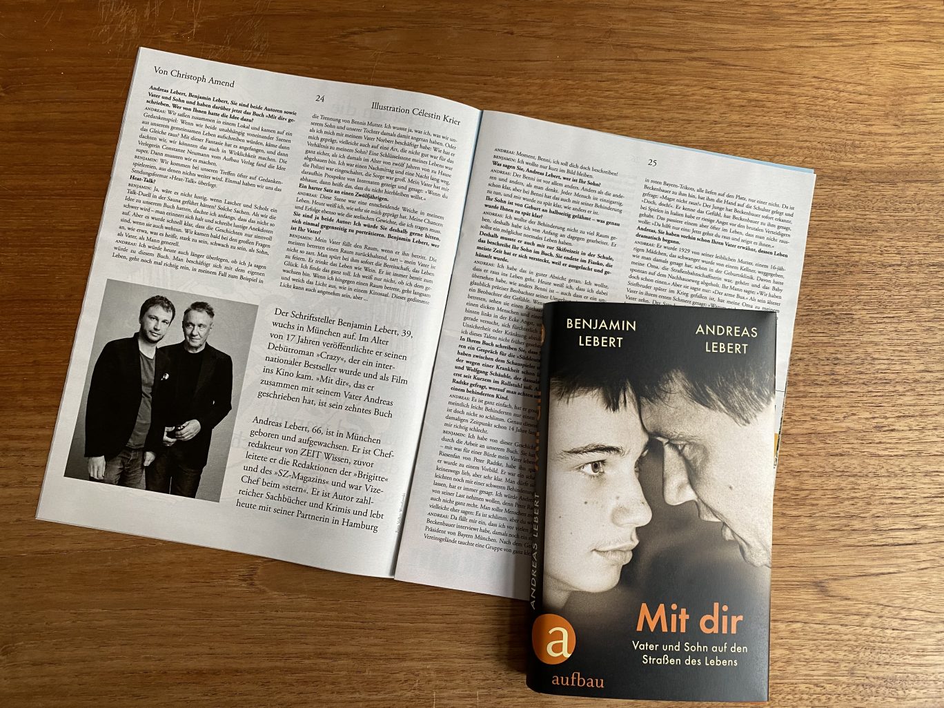 Vater und Sohn auf der <br>Straße des Lebens